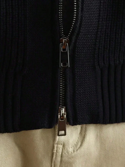 Lysegrå melange cashmere med rund hals