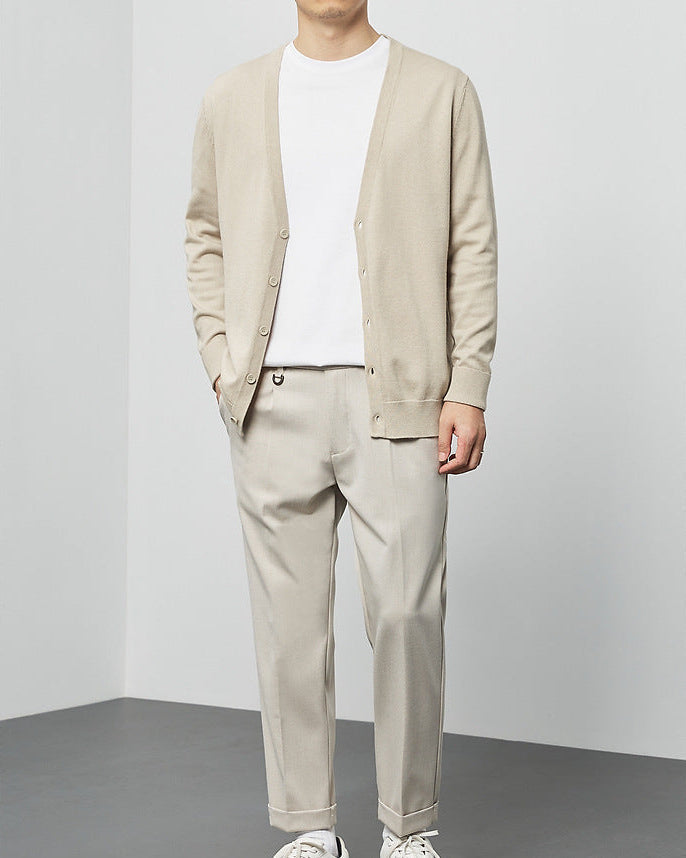 Mimaike Essential V-hals strikket cardigan