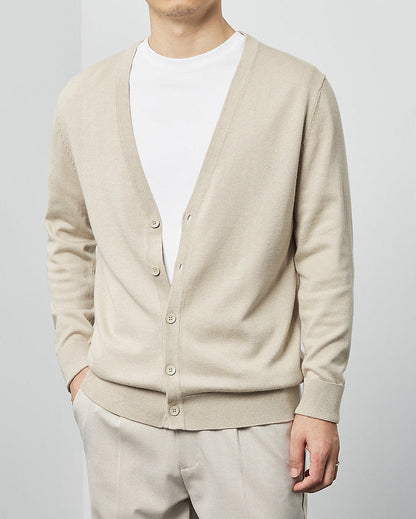 Mimaike Essential V-hals strikket cardigan
