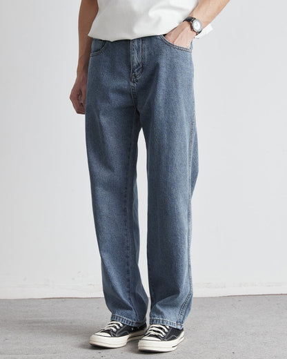 Classic Vaskede Indigo Ret Jeans