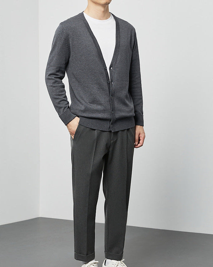 Mimaike Essential V-hals strikket cardigan
