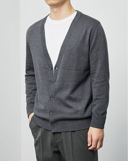 Mimaike Essential V-hals strikket cardigan