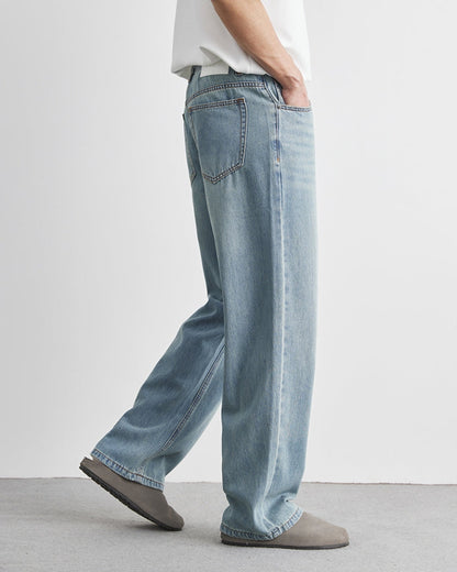 Afslappet pasform vasket jeans