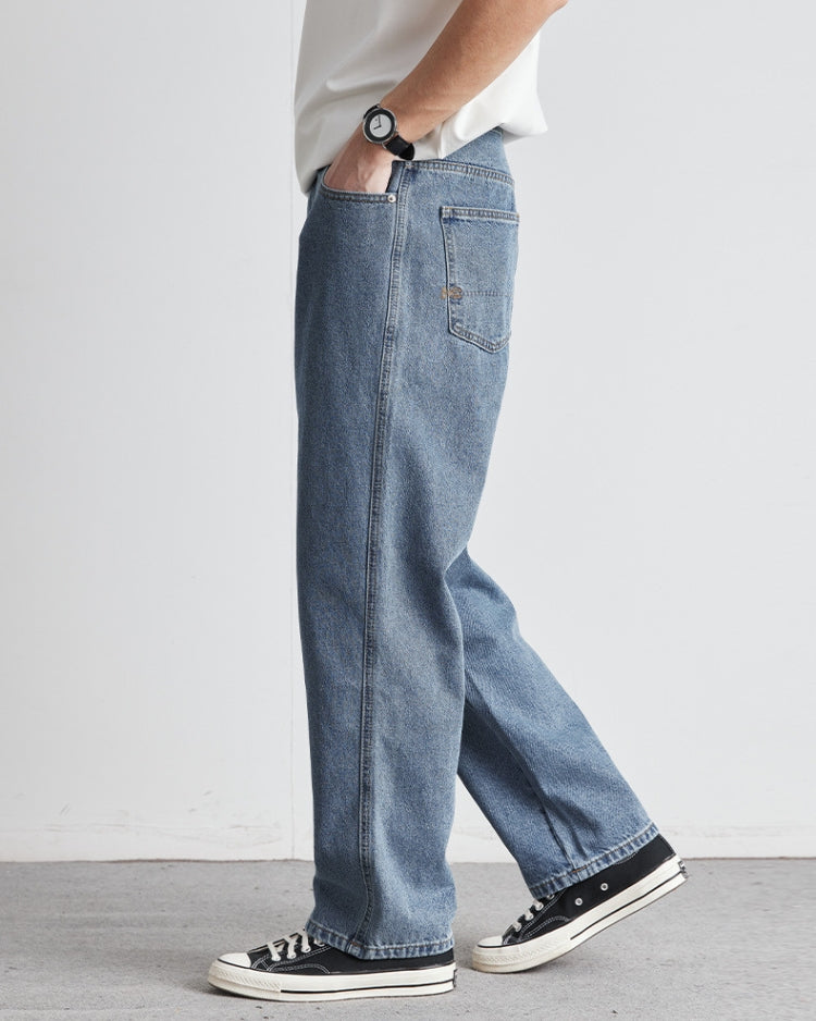 Classic Vaskede Indigo Ret Jeans