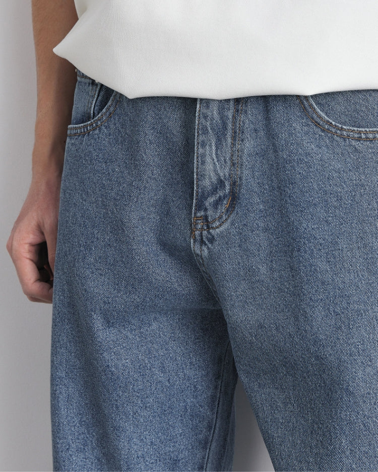 Classic Vaskede Indigo Ret Jeans