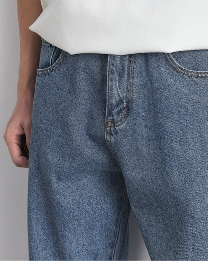 Classic Vaskede Indigo Ret Jeans