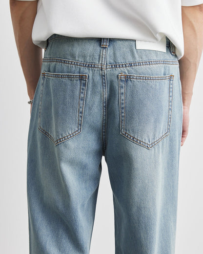 Afslappet pasform vasket jeans