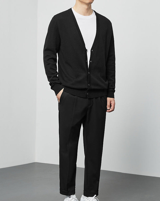 Mimaike Essential V-hals strikket cardigan