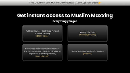 Muslim Maxxing Skool Community Muslim Maxxing Tracker
