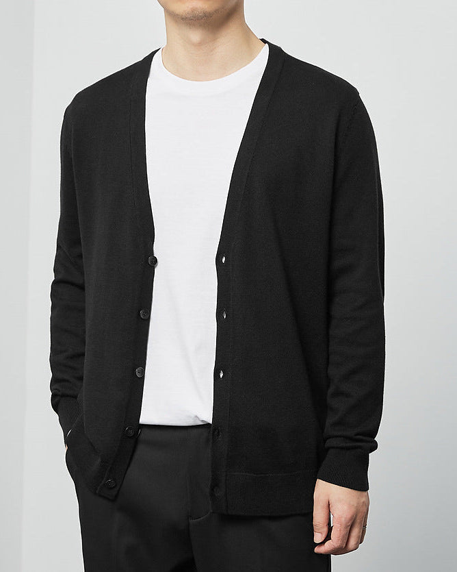 Mimaike Essential V-hals strikket cardigan