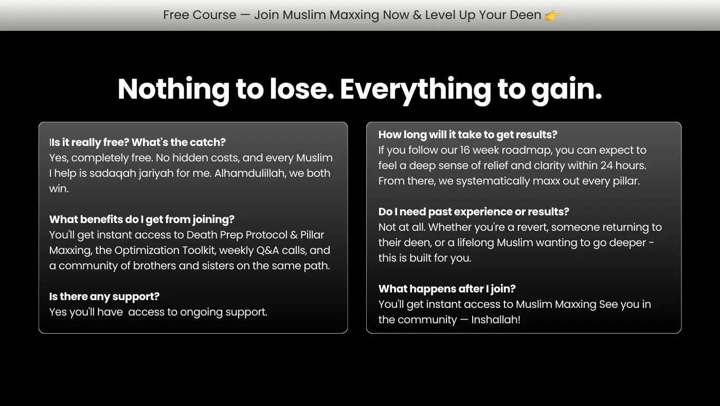Muslim Maxxing Skool Community Muslim Maxxing Tracker
