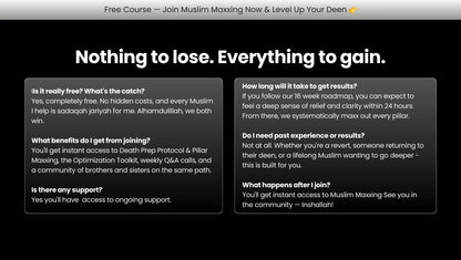 Muslim Maxxing Skool Community Muslim Maxxing Tracker