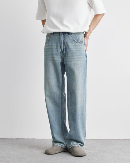 Afslappet pasform vasket jeans