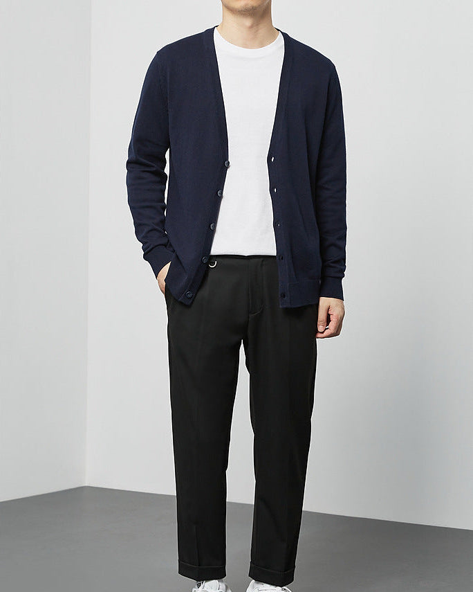 Mimaike Essential V-hals strikket cardigan