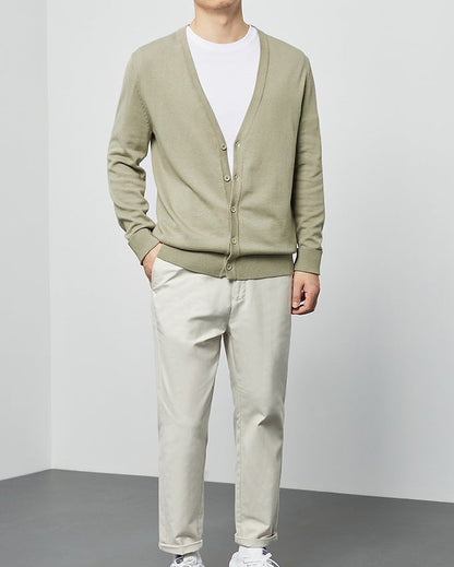 Mimaike Essential V-hals strikket cardigan
