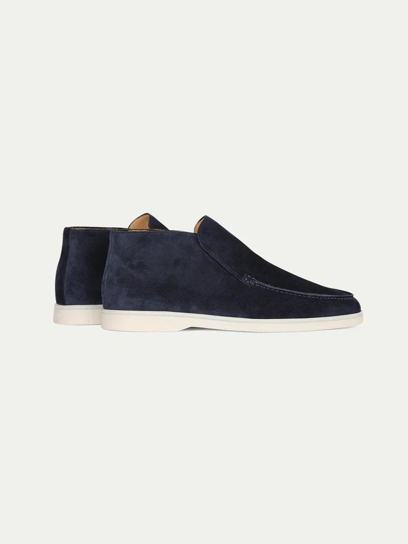 Mørkeblå city loafers