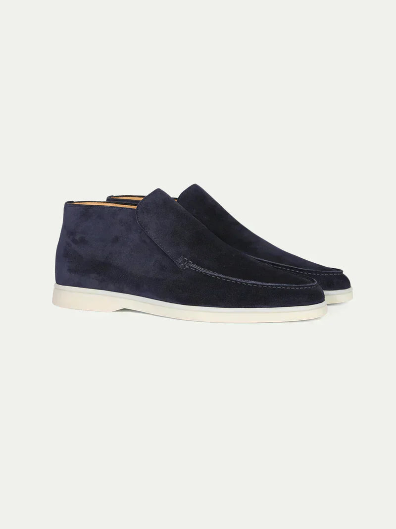 Mørkeblå city loafers