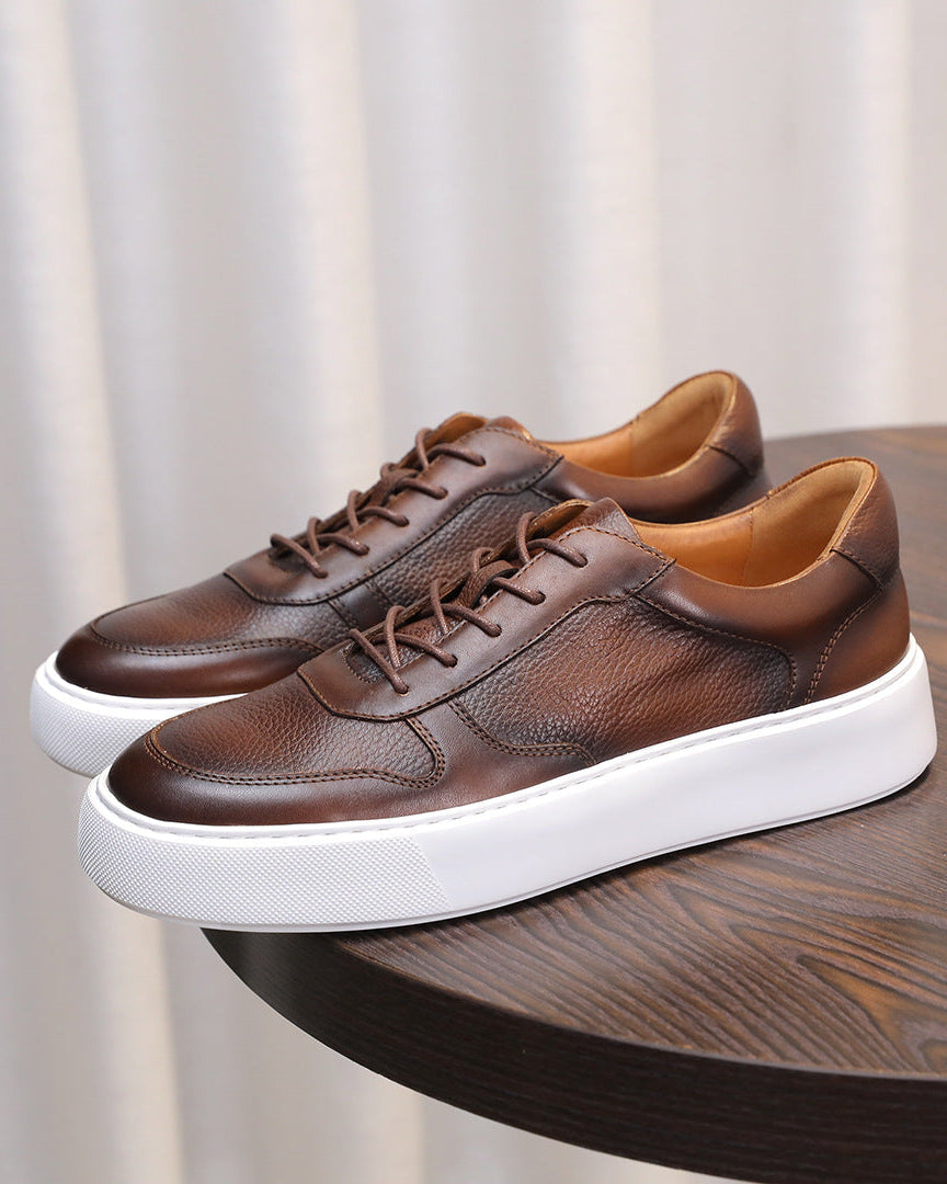 Torino Pebble-Grain lavskærsneakers