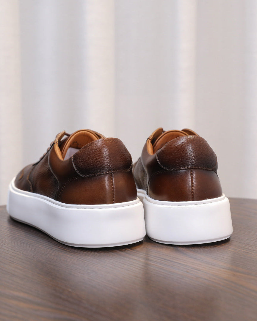 Torino Pebble-Grain lavskærsneakers