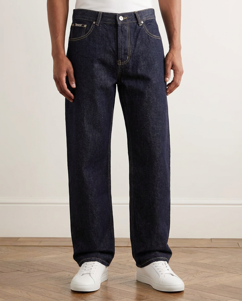 Afslappet pasform, wide-leg sorte skyllejeans