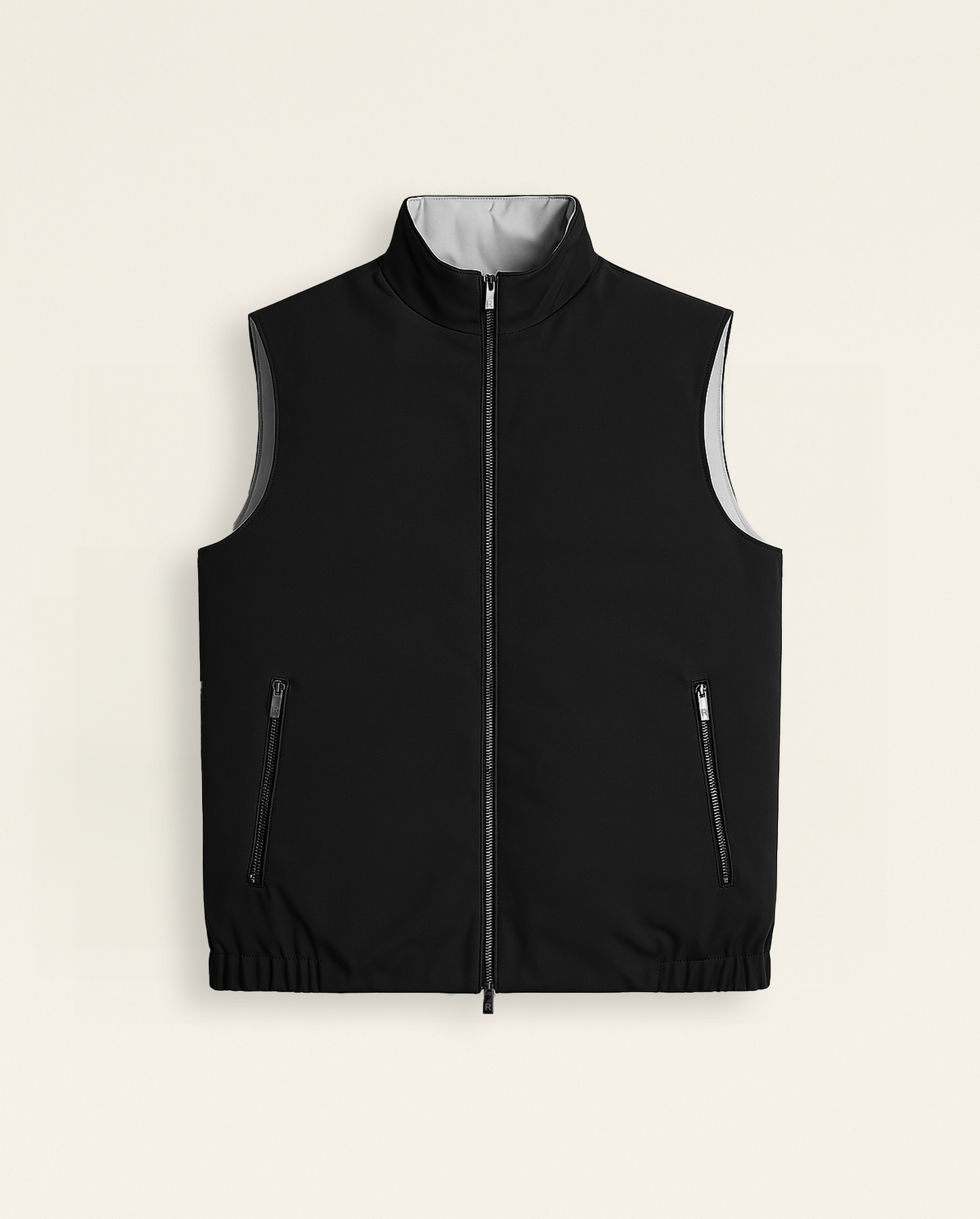 Sort / grå reversibel vest