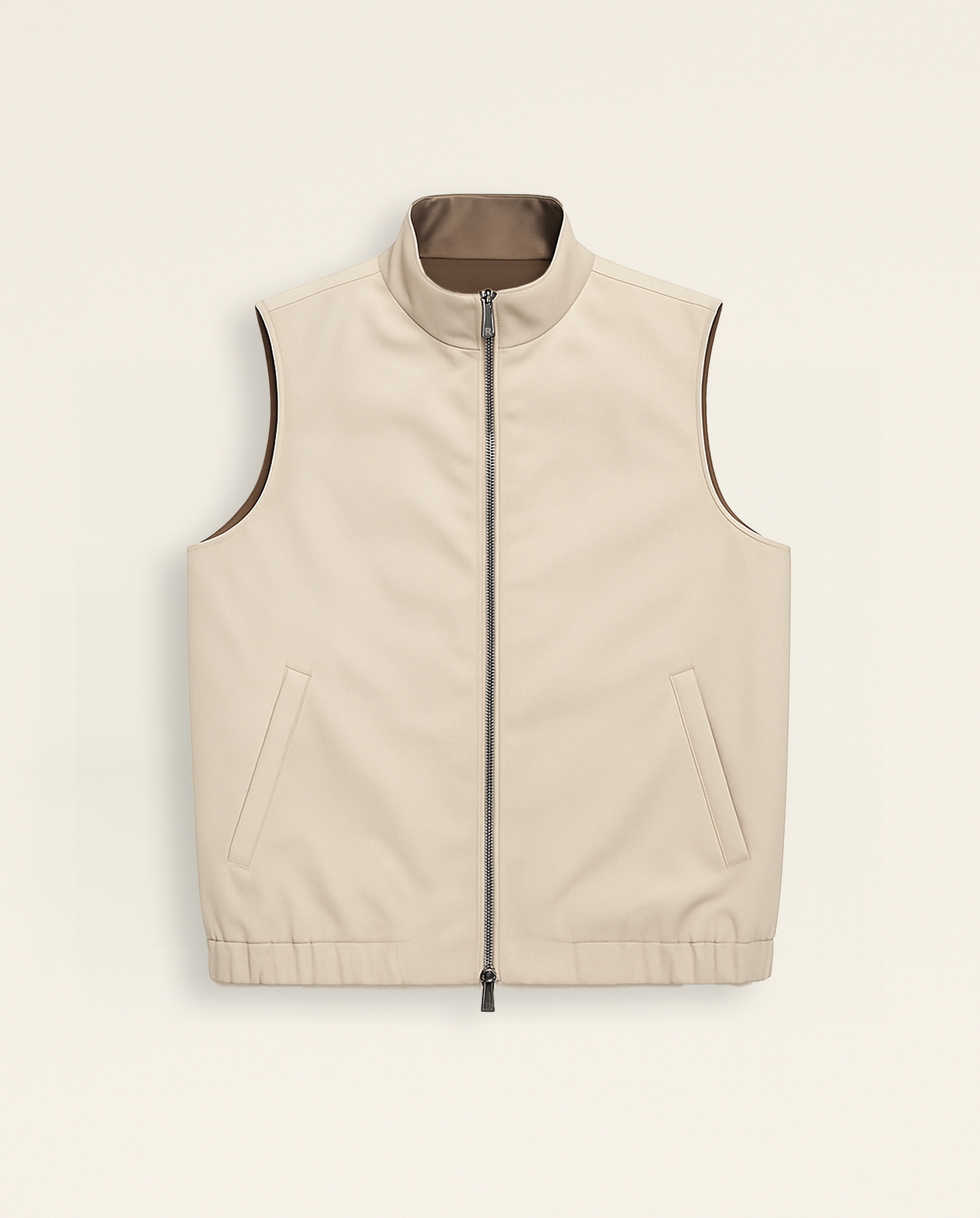 Omvendt vest – sort / beige