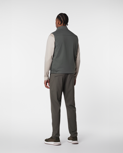 Konvertibel vest – grøn/beige