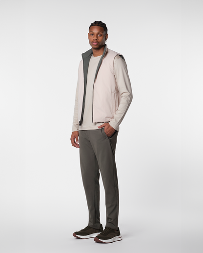 Konvertibel vest – grøn/beige