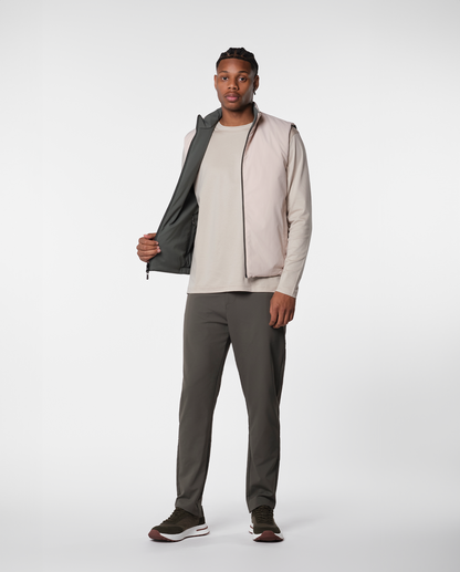 Konvertibel vest – grøn/beige