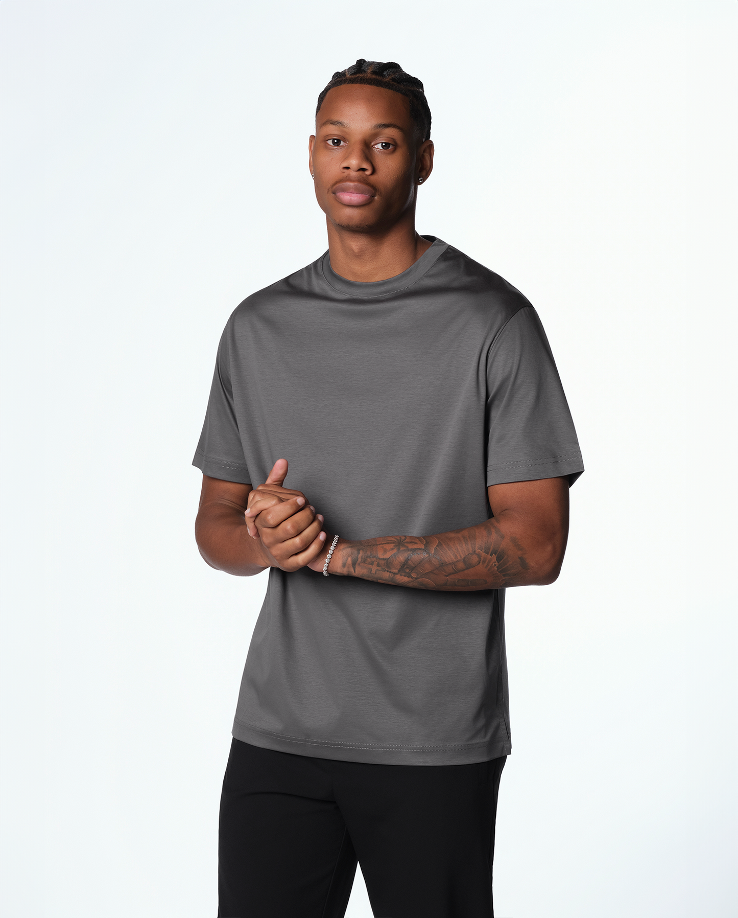 LUXUS T-SHIRT - GRÅ