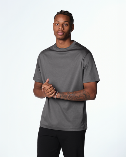 LUXUS T-SHIRT - GRÅ