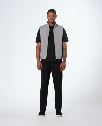Sort / grå reversibel vest