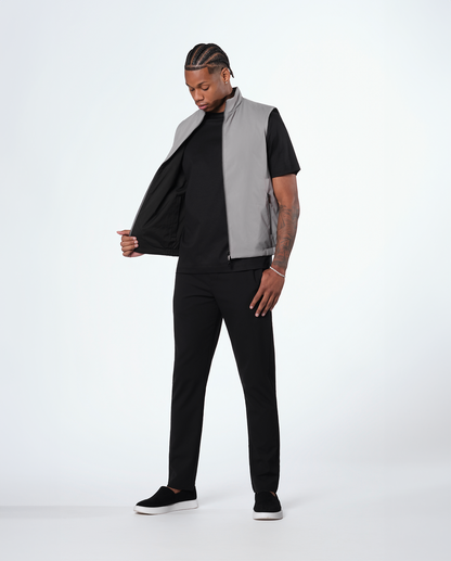 Sort / grå reversibel vest
