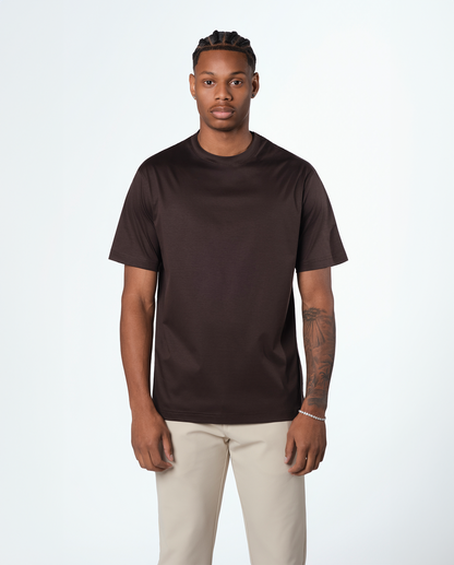 LUXUS T-SHIRT - BRUN