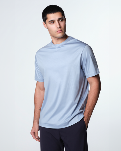 Babyblå luksuriøs T-shirt