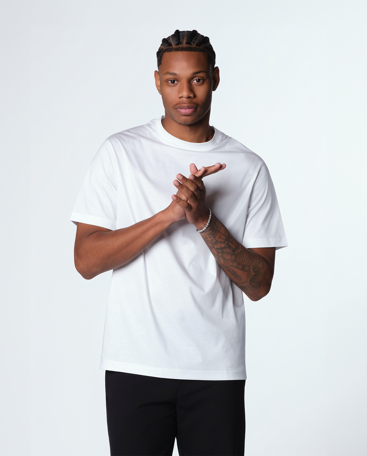 Luksus T-shirt – hvid
