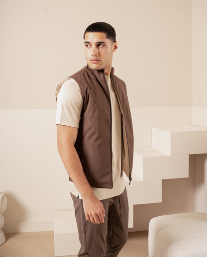 Omvendt vest – sort / beige