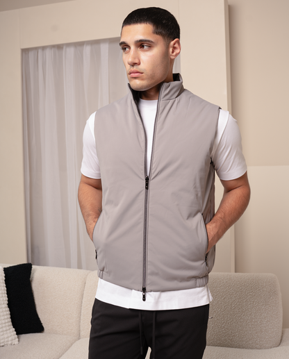 Sort / grå reversibel vest