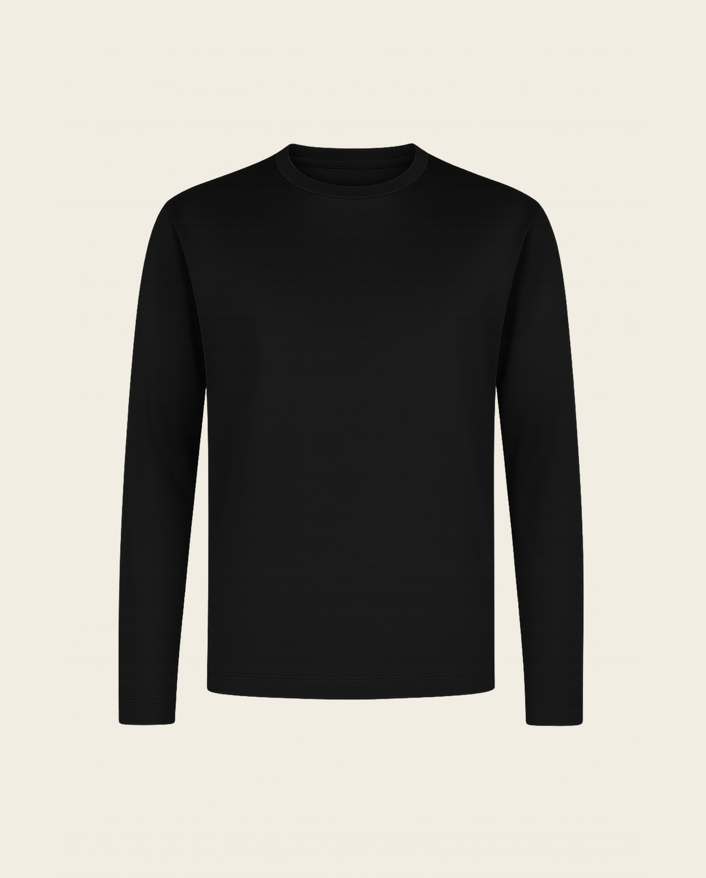Sort sidebånds-T-shirt