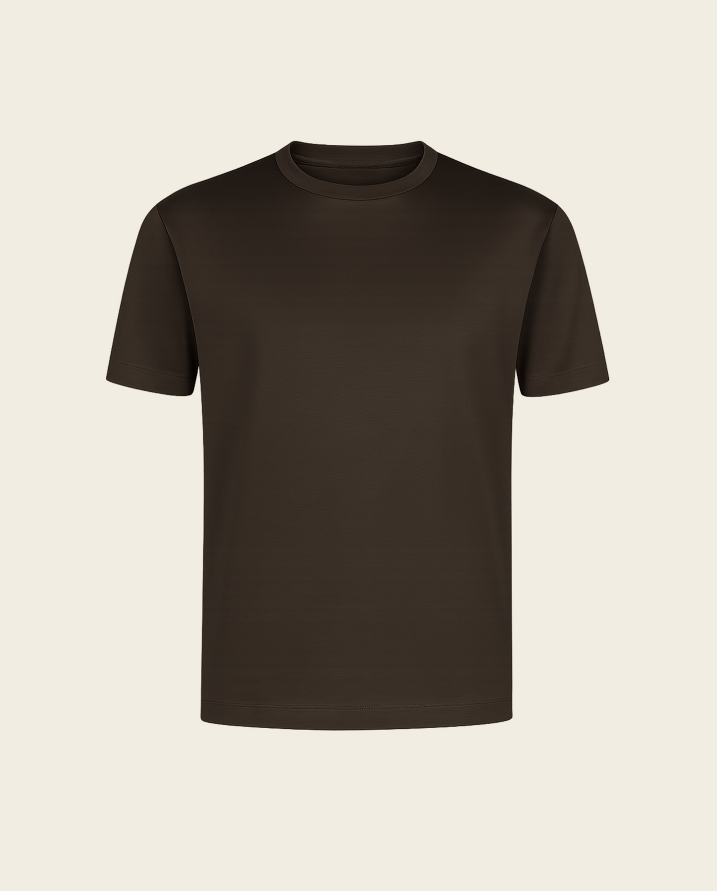 LUXUS T-SHIRT - BRUN