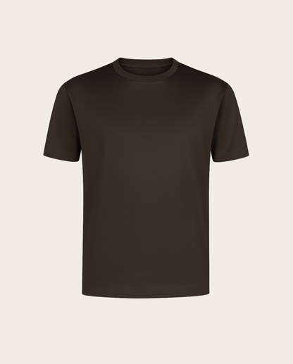 LUXUS T-SHIRT - BRUN
