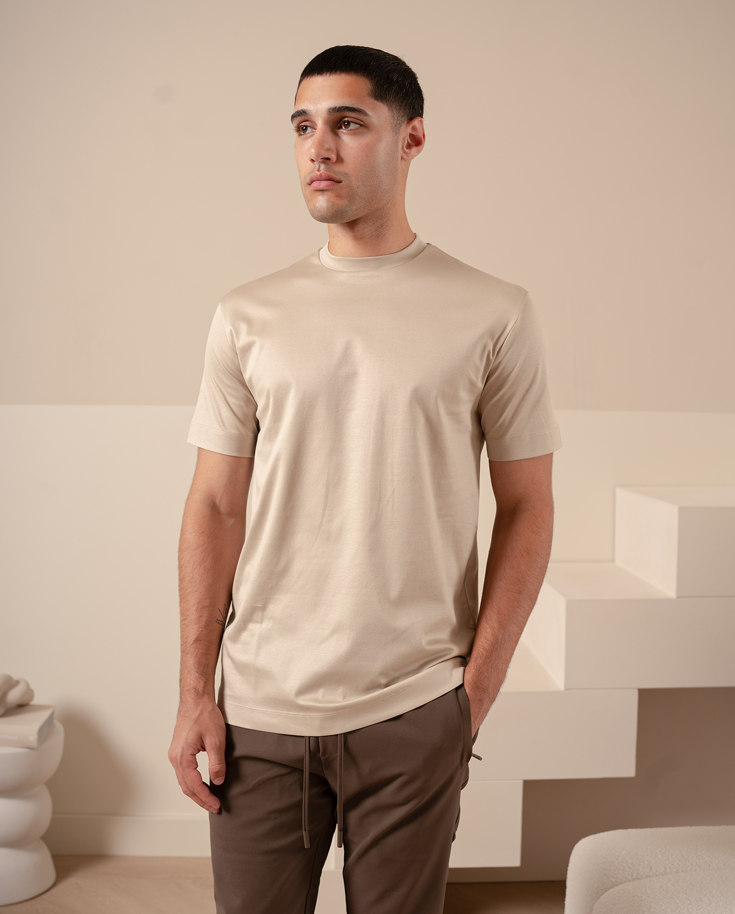 Stilrent T-shirt – Beige