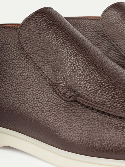 Brune lædersko (loafers)